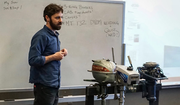 Cruisers College Instructor Matt Mardesich teaches Outboard Motor Repair