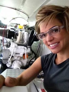 Cruiser's College Instructor Jen Haaland teaches Engine Room Investigations