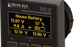 House battery monitor image. Learn how to create power on your boat